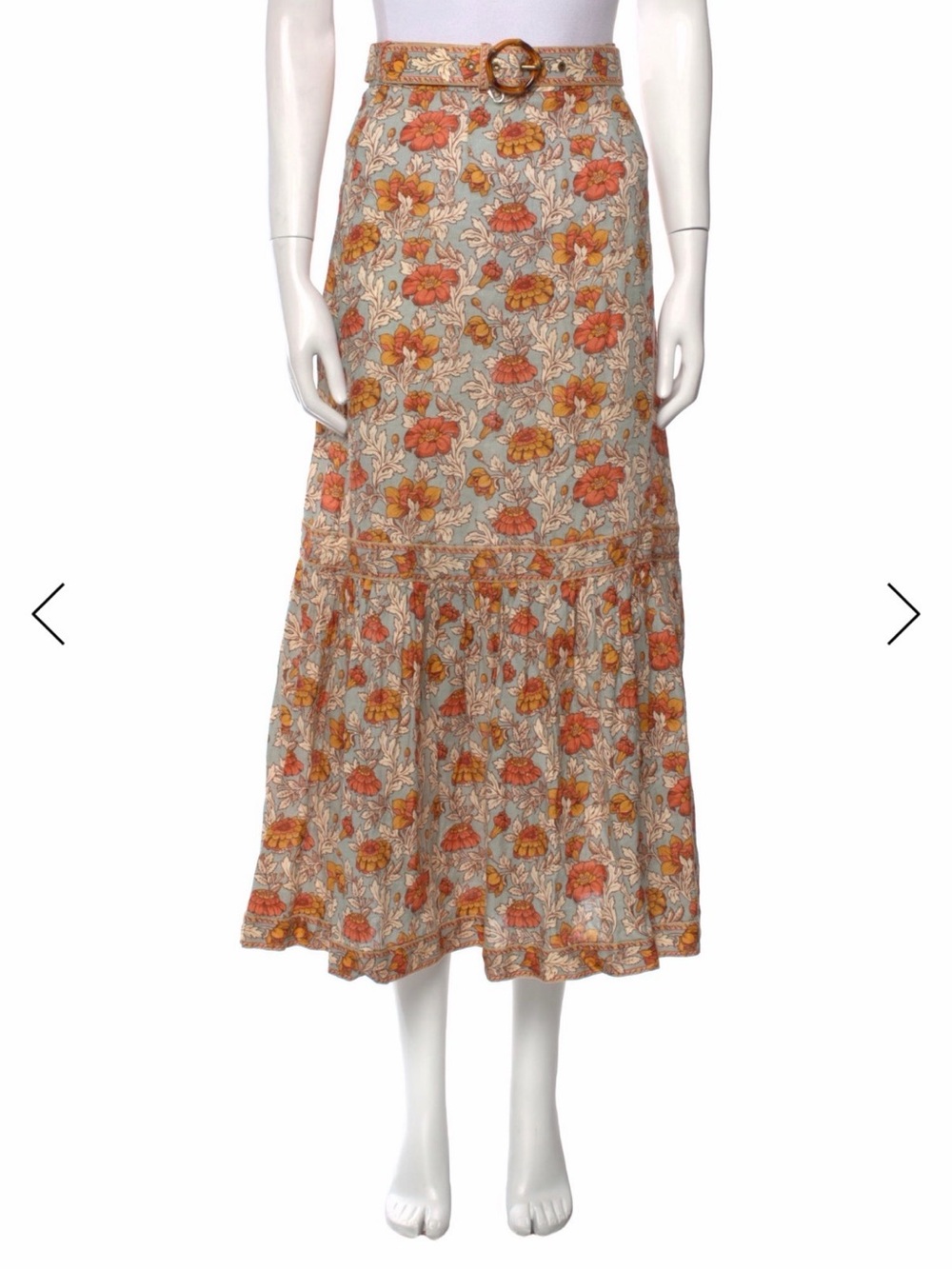 Zimmermann Linen Belted Skirt